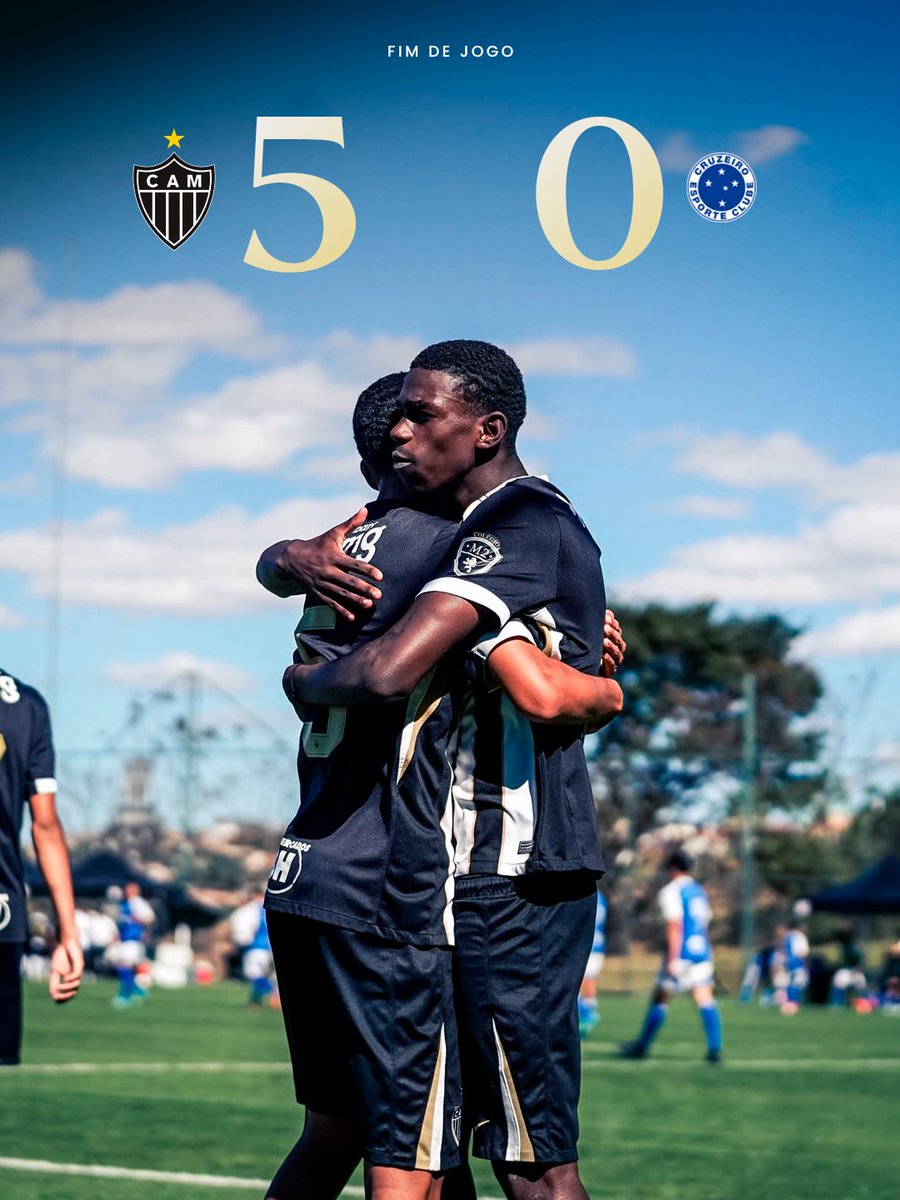 GaloNaBase's tweet photo. FIIIIIIIIIIIIIIIIIIM DE JOGO!🏁🐔 

Atlético 5x0 Cruzeiro.

Jogando na Cidade do Galo, os #CriasDoGalo vencem o clássico, mantêm a invencibilidade e assumem a liderança do Campeonato Mineiro Sub-15!

⚽Maurinho (3x), Enzo R. e Pedro Parente.

#CampeonatoMineiroSub15 #CAMxCRU https://t.co/Lv5Y3NNjNf