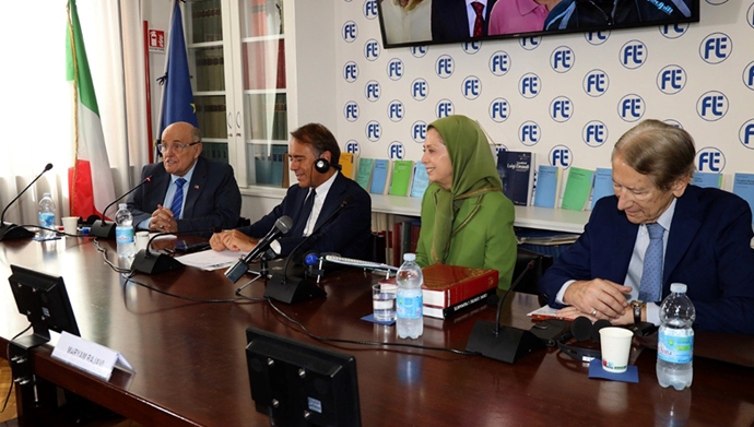 PMOIRAN's tweet photo. 🟥تصاویری از حضور خانم #مریم_رجوی در سنا و مجلس نمایندگان ایتالیا
تیر۱۴۰۵ https://t.co/VRVJXCg9VC