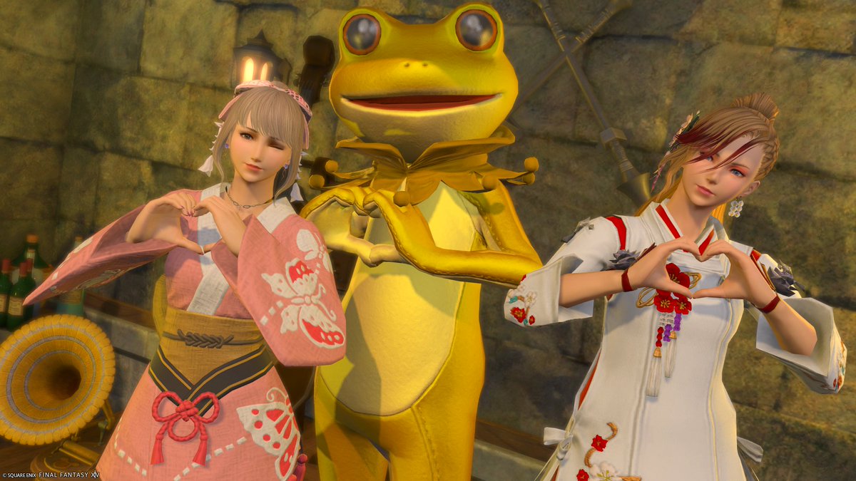 ff14_sarah_ss's tweet photo. 今日はお友達とおしゃべりする時間がいっぱいあって楽しかった🎶
#モネーダの酒場 さんでは、カエルのテンパードになりました🤣 毎週 #calat のメンバーも一緒に来てくれるのでさらに楽しい時間になって嬉しいです💕
おやすみなさい💤
今日も素敵な夢が見れますように~🌕
#FF14 #FF14SS https://t.co/5ezh3mGp16