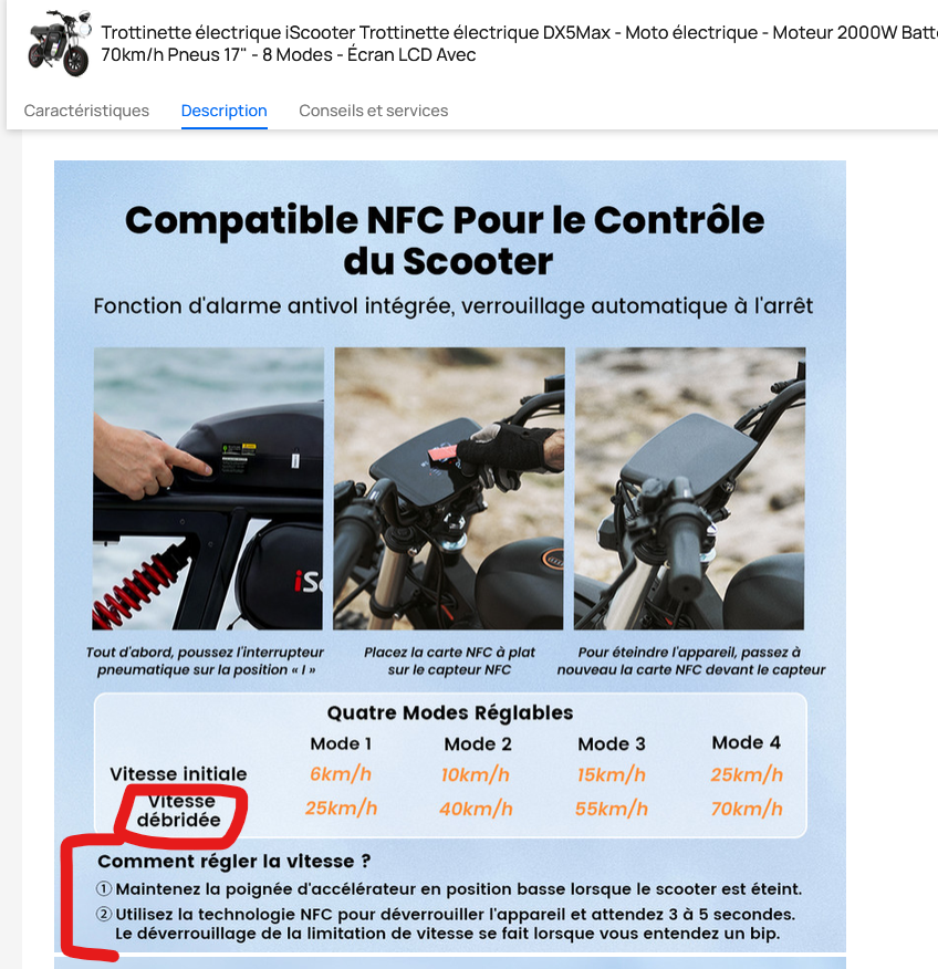 PhileasGatsby's tweet photo. Mdr, @Darty_Officiel et ses vendeurs tiers complètement en roue libre !
Ils vendent des "trottinettes" débridables illégales oklm. 
https://t.co/W2ybPbyweK https://t.co/5ACGaE7Rgx