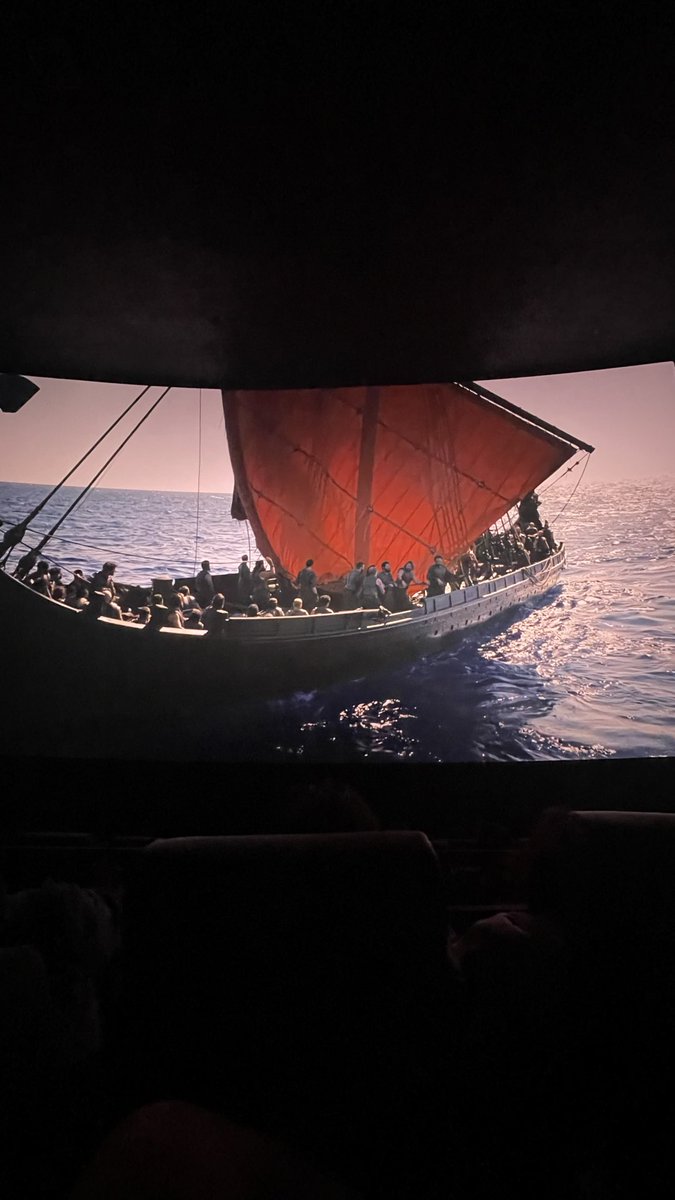 adreamrealized's tweet photo. i saw the odyssey in imax earlier. what a ride home for odysseus 🤯 

#filmtwt #theodyssey #christophernolan https://t.co/qASMEssWJf