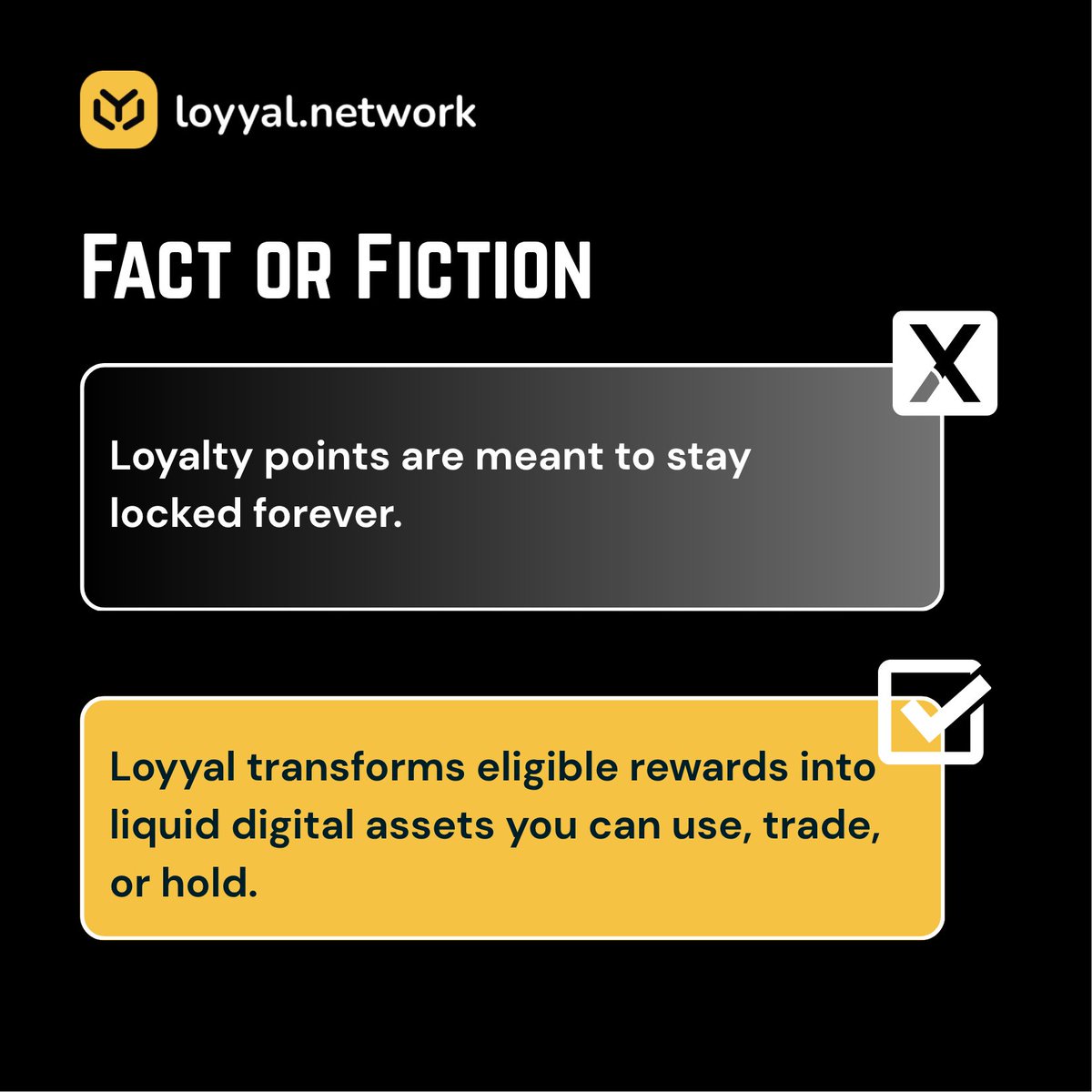 LoyyalNetwork's tweet photo. π The old system profits from your trapped points.
π Loyyal profits from your freedom.
π Liquid assets. Real options. Actual ownership.
That's the shift happening now.
#LYYL #LiquidAssets #OwnYourRewards #RealOwnership #RewardsFreedom #Web3Loyalty https://t.co/nhMW7OKrbq