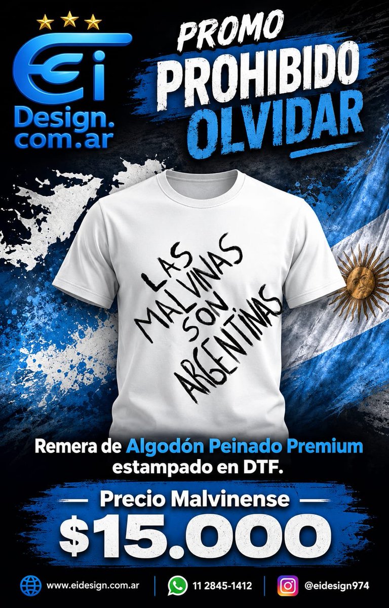 eidesign11's tweet photo. La mejor Calidad, al Mejor Precio...

🧶 Remeras DTF desde $15.000

🧶 Buzos desde $32.000

🧶 Camisetas Selección Argentina desde $18.000
#PromoMundial  #remeras #dtf 
#remerasoversize 
#ofertas #personalizate #PediTusFolletos
ENVIOS A TODO EL PAÍS!!!
Válido hasta el 25/07/2026 https://t.co/dwIzF9N20e