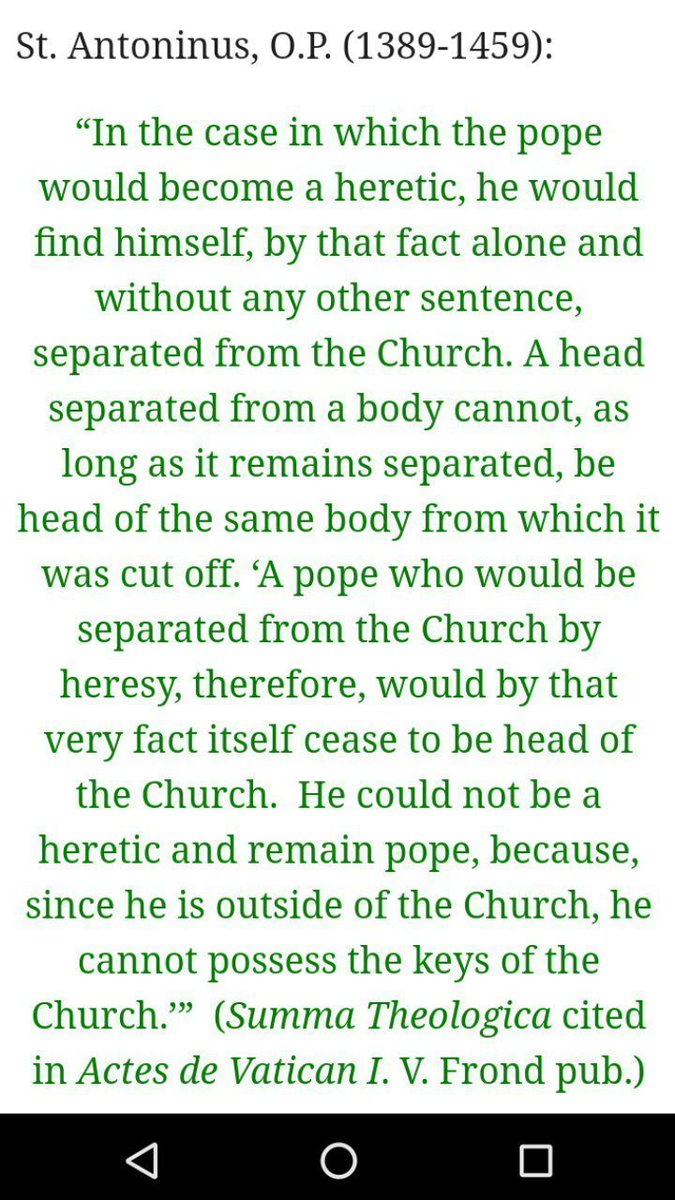 Sede_Catholic's tweet photo. @TaylorRMarshall @austinemarie777 @snickersigl @john275426 Extraordinary Jurisdiction. 
Heretics are excommunicated. Heretical documents of V2 here:
https://t.co/GKL0KyApxc
The hierarchy apostatized. Its antipopes celebrated the Reformation and enemy of the church, Luther. 
It's a protestant church. We were to recognize the signs. 😉 https://t.co/esw8aHDM5C
