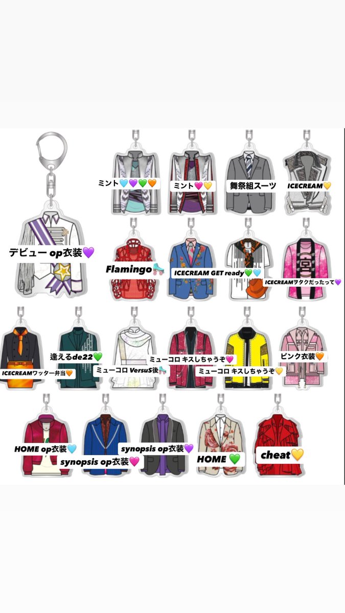 rr_12284's tweet photo. キスマイ衣装展 PARCO
Kis-My-Ft2 The Couture
ランダム衣装ルックキーホルダー
交換

譲：横尾 ISCREAM ワッター弁当
       玉森 ミューコロ キスしちゃうぞ

求：玉森 CHEAT
       玉森 ISCREAM
       Flamingo

交換可能な方はリプお願いいたします🙇‍♀️

 #キスマイ衣装展
 #キスマイ交換 https://t.co/vVTy7r2WA1