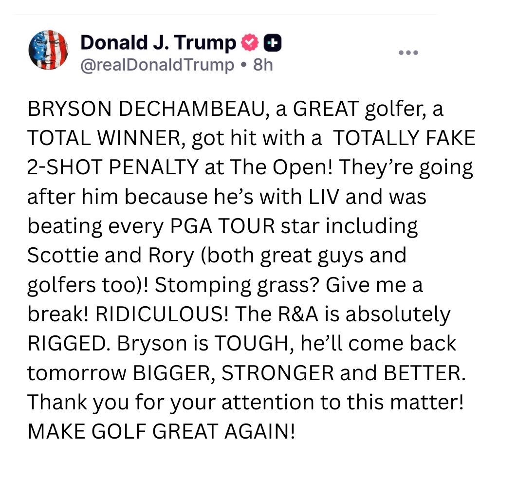 catturd2's tweet photo. And Rahm got a warning for violently throwing a club. https://t.co/BWEshp1LhU