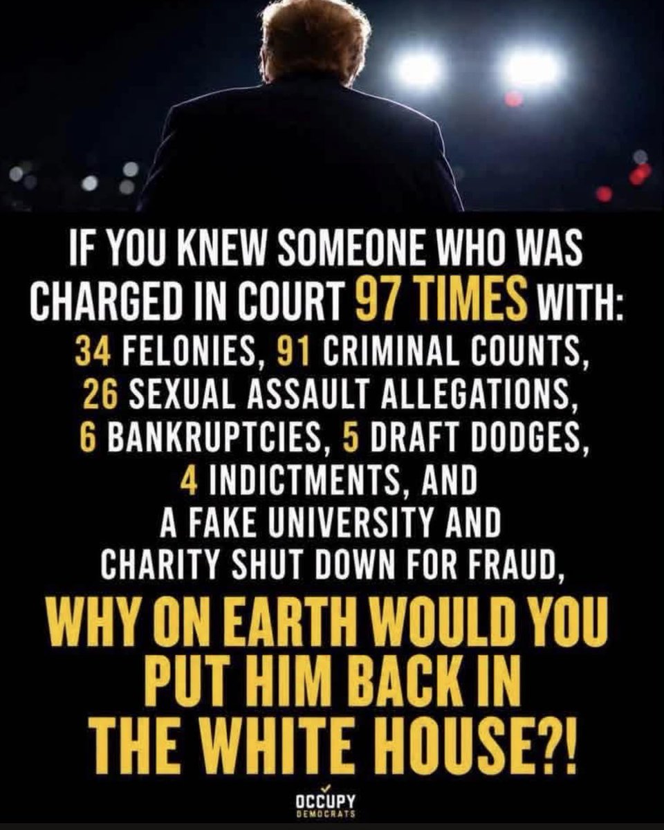 WesterlundB's tweet photo. And all you Republicans that still support our president the piece of shit that he is, how do you explain that to your children? https://t.co/sZbHDmI2Xm