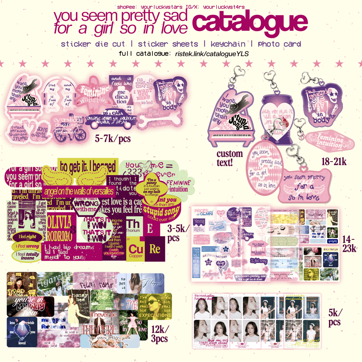 yourluckyst4rs's tweet photo. Invite you to celebrate with us, through pre-order goods from yourluckystars
[discount 20-30%]*

🗓️ 18-20 Jul, extend until 22 Jul only for OR3 &amp; F1

catalog: https://t.co/temCrhZcLE

olivia rodrigo, formula 1, niki, taylor swift, blackpink, etc

*tnc applied https://t.co/eqUOZdoqt5