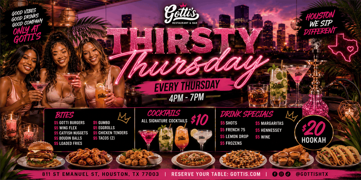 GottisHtx's tweet photo. At Gotti's, saying "I know the owner" will finally get you somewhere 😎 Grab your crew and take advantage of this offer this weekend only—because insider perks are meant to be shared. 

🎉 #Gottis #WeekendVibes #FoodieFun https://t.co/KBA7qmEmuj