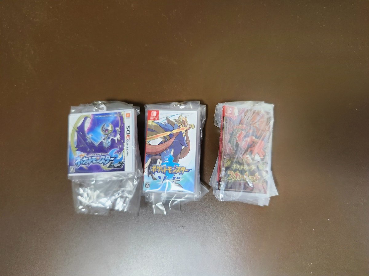 ポケモンパッケージキーホルダー交換 譲）ムーン?、ソード 