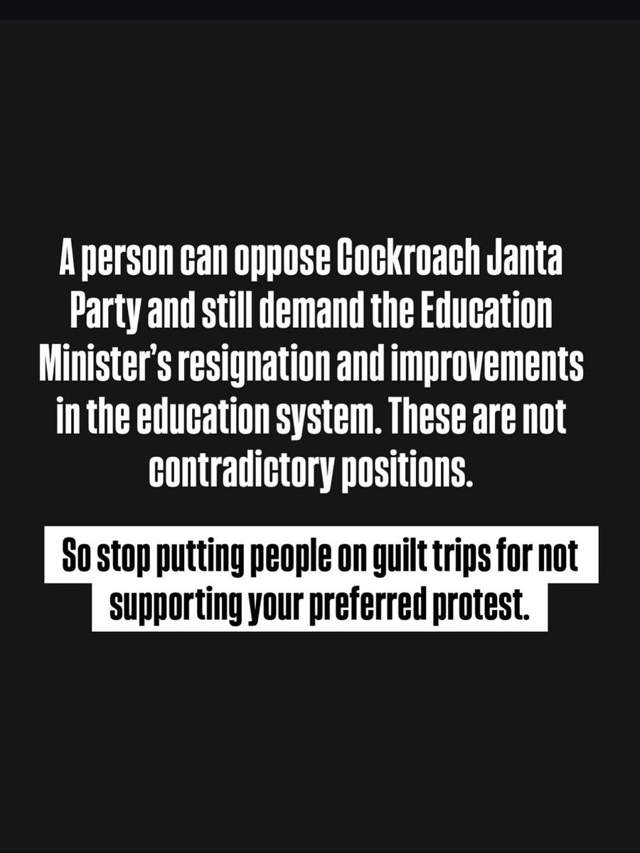 aamoghh's tweet photo. So fucking true! CJP are nothing but so called "GEN-Z" wing of AAP.

Needless to say both Gadkari and Pradhan needs to sacked.

My leftist friends on Instagram literally guilt trapping saying that show some spine! Lol! https://t.co/eh3J9SX7Ox