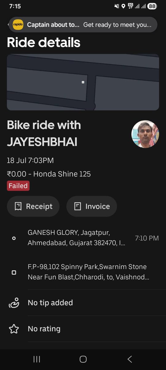 HARSHPALSINHDA2's tweet photo. Extrmeme disappointed with @Uber_India   @UberIN_Support  A female family member booked a ride in Ahmedabad,the driver refused to move forward after arriving.he misbehaved and rudely said, "Cancel kar do, meri marji main jaau ya na jaau." Highly unprofessional &amp; unsafe behavior! https://t.co/cn3O6znd2I