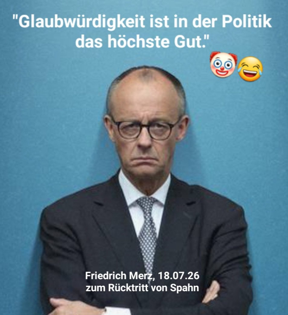 zukunft37's tweet photo. Der BRÜLLER zum Wochenende!
Ausgerechnet Merz! 😂😂😂 https://t.co/icmWWdkipY