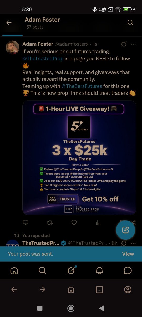 Adam Foster tweet media