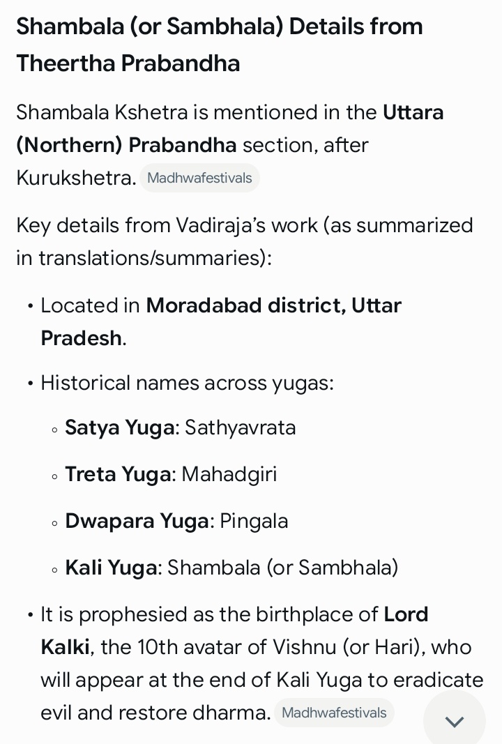 vbkarnati's tweet photo. Regarding shambala, deergha prabhandham, vadiraja theerthulu.
Grok find this. https://t.co/LsPXXdAX9p