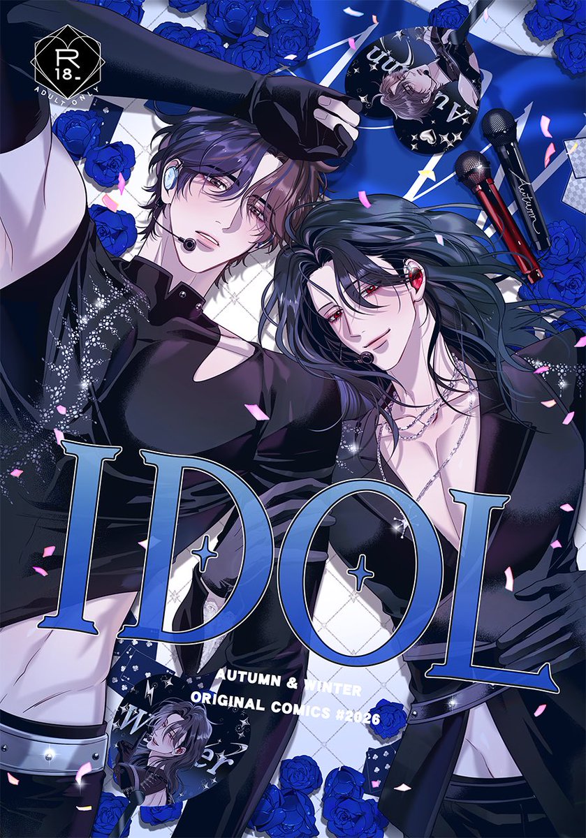 guiyuy's tweet photo. 原創BL新刊《深秋入冬-IDOL-》✧˖°🎤🦋
　
💎＼印量調查在IG&amp;Threads／💙
　
✦偶像AU｜忙內秋x大哥冬
✦NiCE攤位碼 狗01.02 https://t.co/ntkVaGJKqd