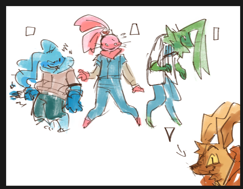 Nic0Rat's tweet photo. bunnies and hares shapes (i got lazy w the last one) https://t.co/e2Lslgakf7