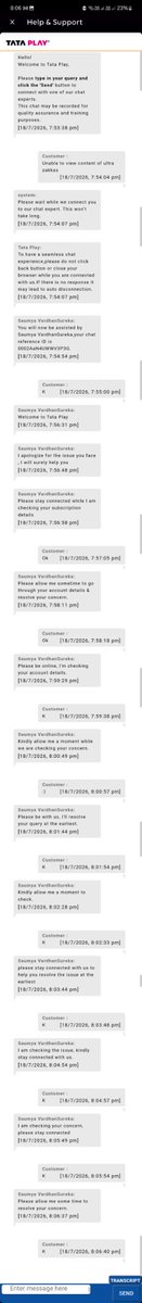 KishorePwr's tweet photo. @TataPlayBinge see how you irritate the customer.. still continues.. https://t.co/Ii9wn5bUyy