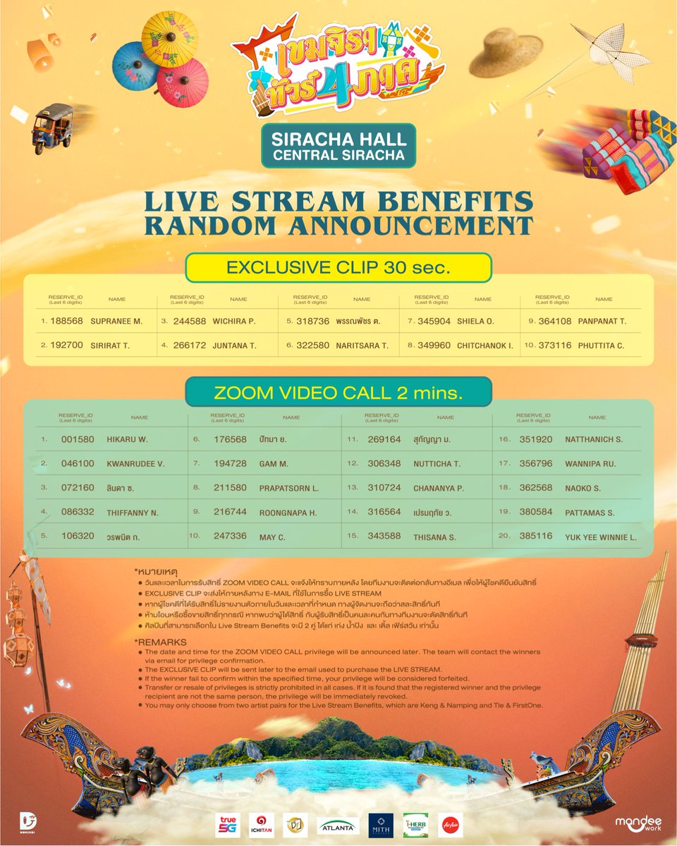 DomundiTV's tweet photo. เขมจิรา ทัวร์ 4 ภาค 🇹🇭🎤✨

📣 LIVE STREAM BENEFITS ANNOUNCEMENT 

- EXCLUSIVE CLIP 30 sec.
- ZOOM VIDEO CALL 2 mins.

📍 SIRACHA
📍 HATYAI
📍 CHIANGMAI
📍 KHONKAEN

#เขมจิราทัวร์สี่ภาค
#เขมจิราต้องรอดseries
#KhemjiraTheSeries
#domunditv https://t.co/8b1nxTNYqc