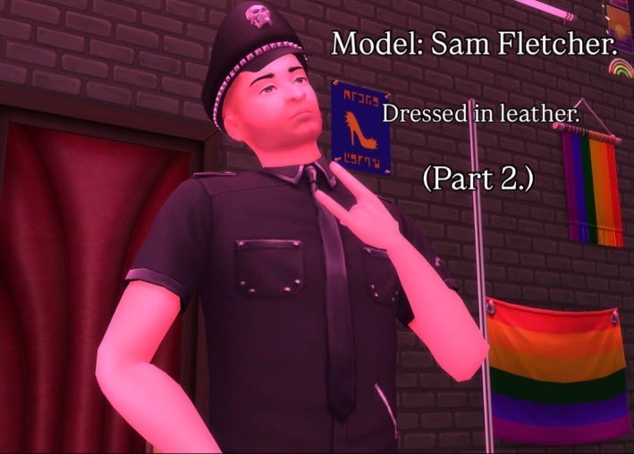 thestrippergays's tweet photo. Sam in some leather again… :) #showusyoursims #malesims #gaysims https://t.co/9W4zuKSRVV