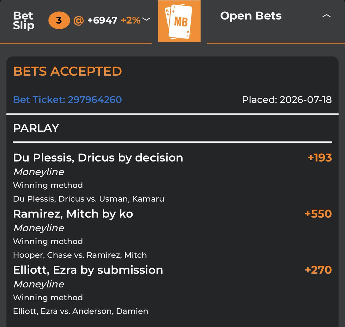SourSportsHub's tweet photo. 🚨 #UFCOKC CYCLE PARLAY 🚨

💰69-1 odds

#UFC #MMA #UFCFIghtNight #UFCx #UFCOklahomaCity https://t.co/OQLBiszwmv