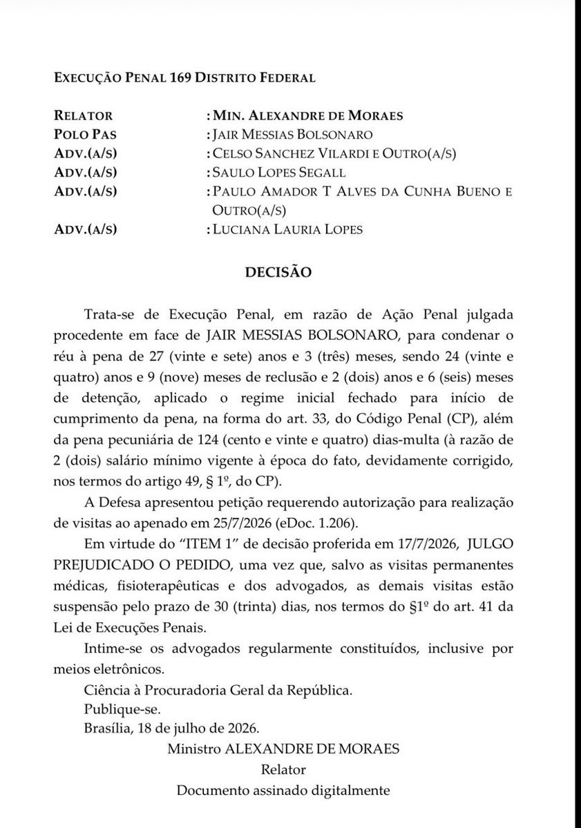 VoxLiberdade's tweet photo. Então Moraes proibiu por tabela @JMilei de visitar Bolsonaro?

Está em modo desespero mesmo, o que será que a turma do escudo das  américas liderados por @SecRubio @POTUS  vai pensar disso https://t.co/S7OB7CA5Ug
