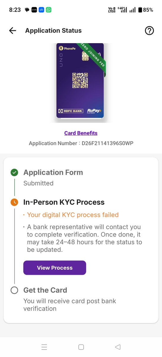 i_angry_bird's tweet photo. @PhonePeSupport  ye meri application isse aage nhi bdh rahi hai kindly isko video kyc me convert kar dijiye https://t.co/m4ButuCT3S