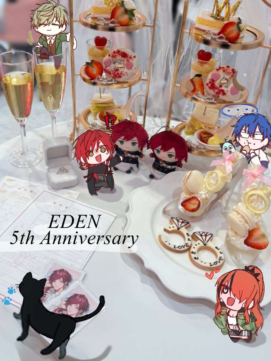 neko_chi21's tweet photo. ⠀⠀⠀⠀⠀⠀⠀∧_∧
⠀⠀⠀⠀⠀⠀(*>∀< )  ♡
╭━━━━〇━〇━━╮
⠀ 𝔼𝔻𝔼ℕ
⠀⠀𝟝𝕥𝕙 𝔸𝕟𝕟𝕚𝕧𝕖𝕣𝕤𝕒𝕣𝕪♡⃛
╰━ｖ━━━━━━━╯
꒷꒦✝︎❥----------------------------❥✝︎꒷꒦
エデン組5周年おめでとうございます!!ꯁꯧ
これからもエデン組が大好きです!!

 #エデン組5周年 https://t.co/QPkfig5iEg
