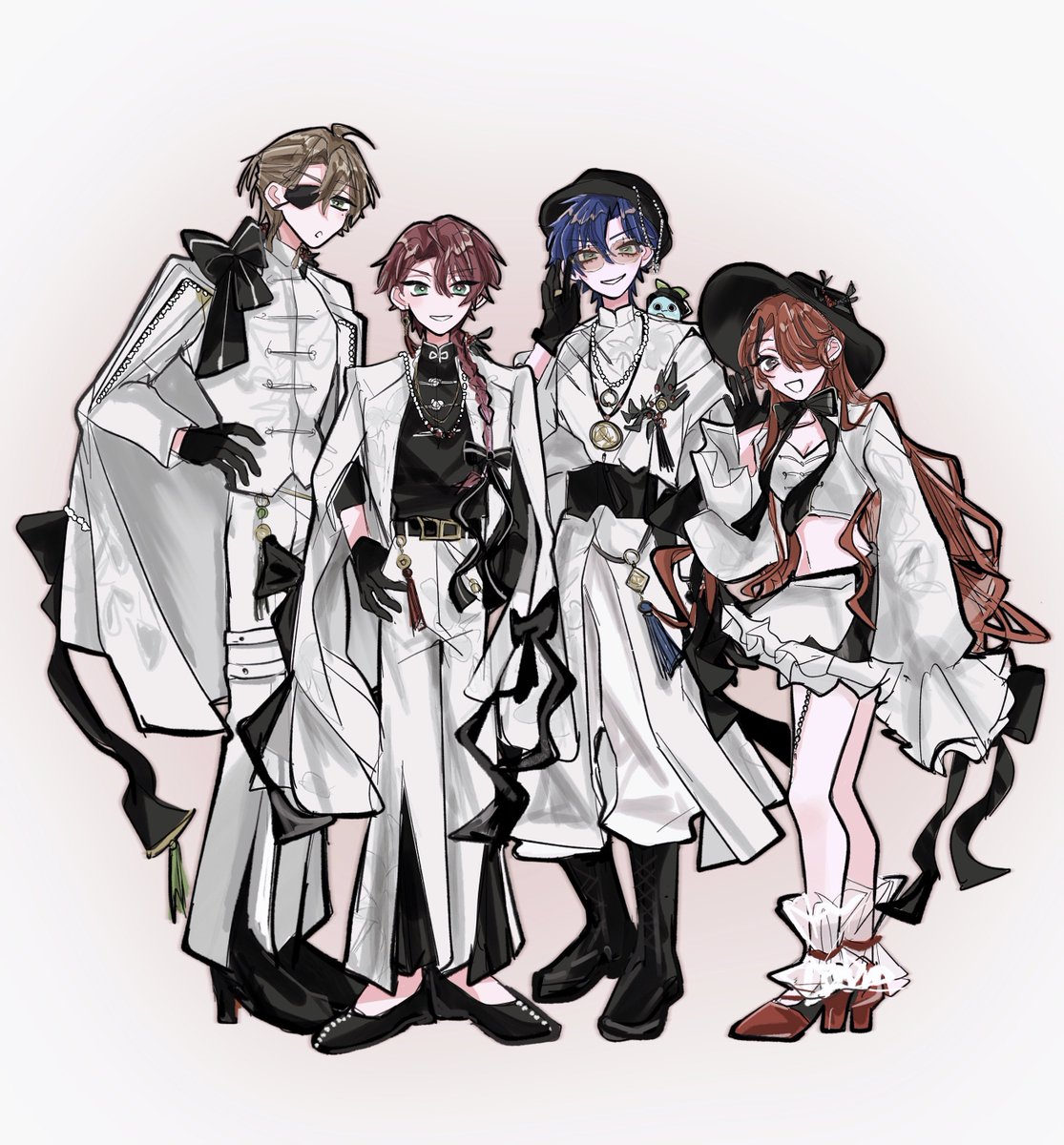 h_1sak1's tweet photo. ㊗️ #エデン組5周年

#まめねことレオス #イロ絵す
#レインの依頼書 #絵バンス https://t.co/5XSgJhdN1W