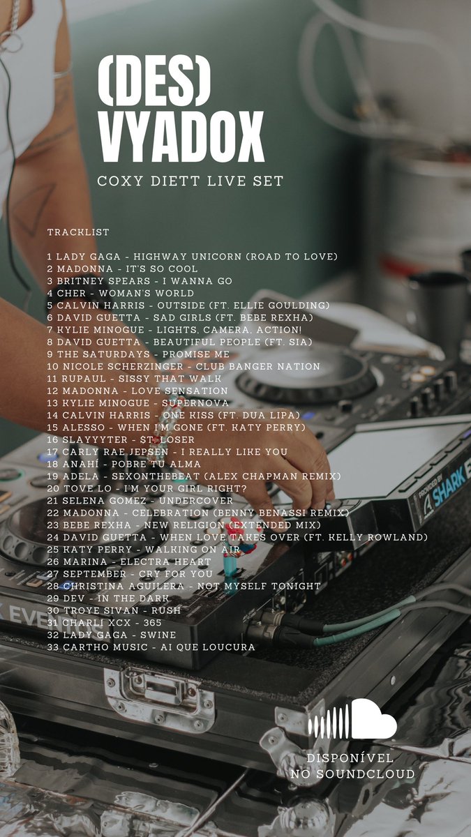 coxydiett's tweet photo. SAIU: Meu novo live set diretamente da festa que tremeu São Gonçalo: (des)VIADOX. Vem de play no soundcloud ✨ https://t.co/LLa6lu3hkA