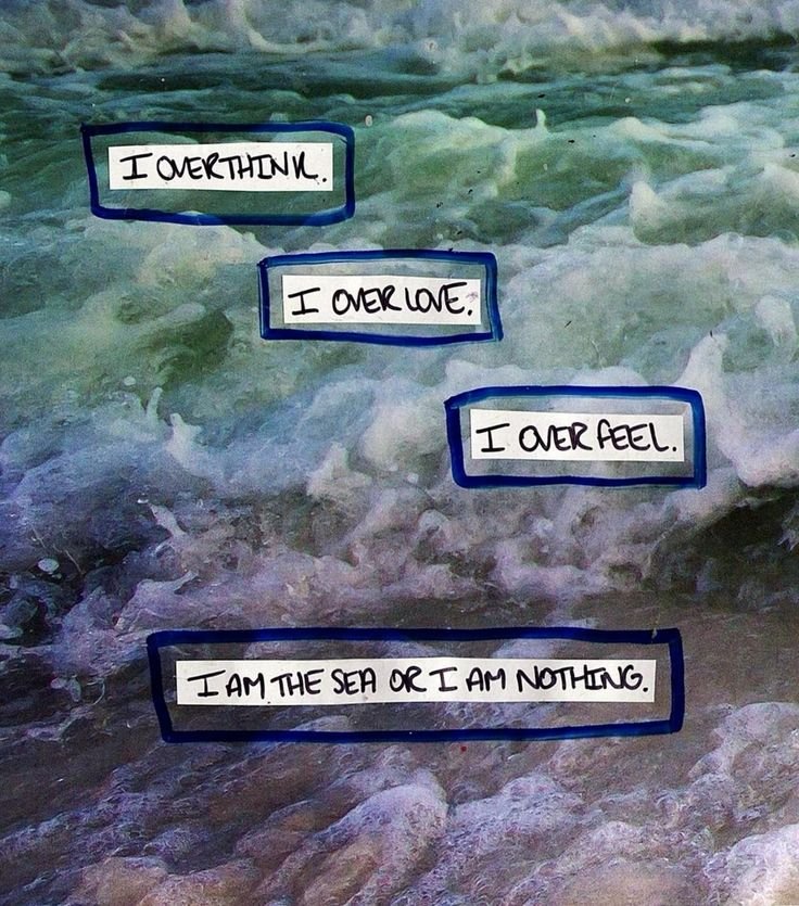 Lovandfear's tweet photo. I'm the sea. https://t.co/V6iQztS2fK