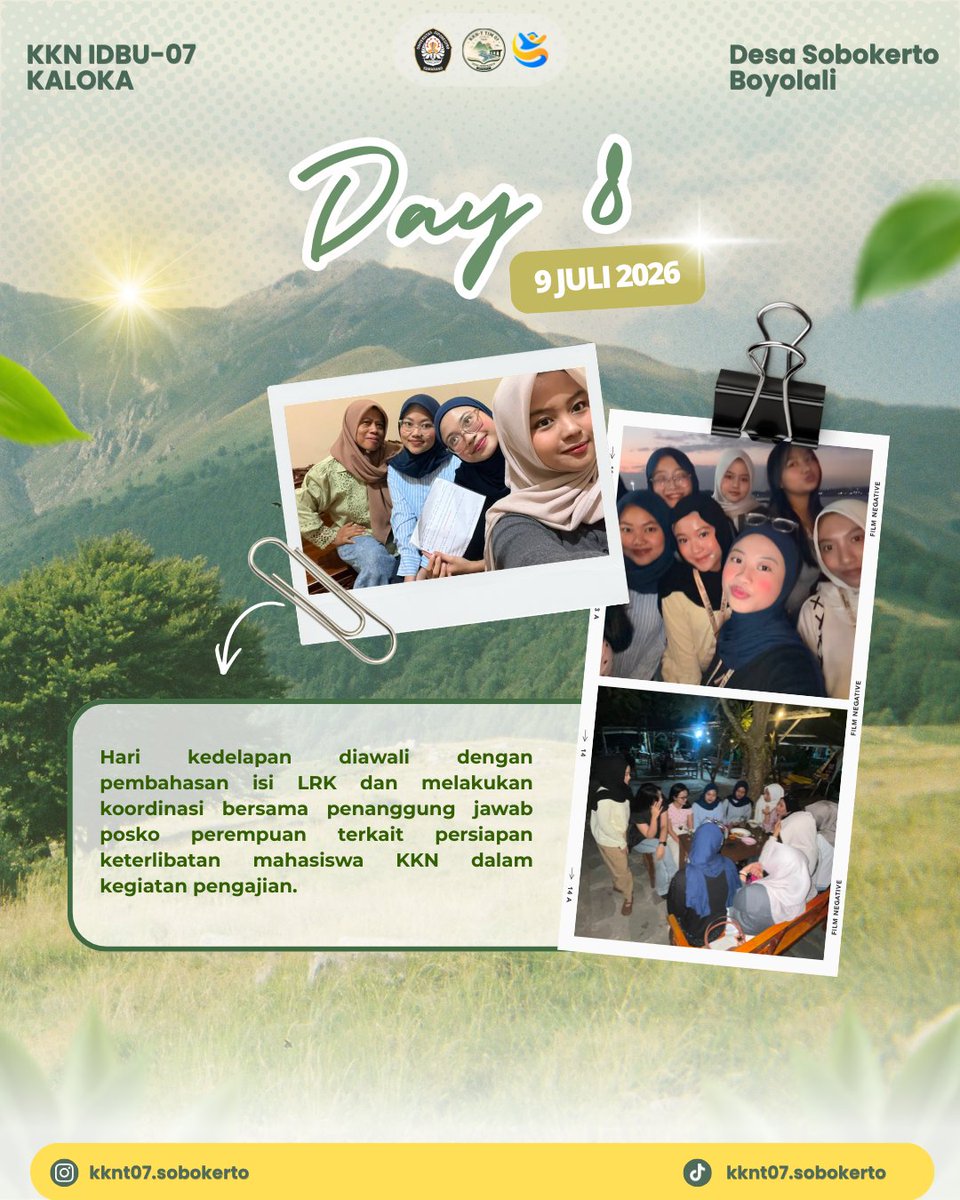 hrvchiyo's tweet photo. WEEKLY RECAP #2 🌿

Minggu kedua di Desa Sobokerto menjadi awal dari berbagai program kerja yang telah kami persiapkan. Bersama masyarakat, kami belajar, berkolaborasi, dan terus berupaya memberikan kontribusi terbaik. Sampai bertemu di cerita berikutnya! https://t.co/8X4AKuVU4j