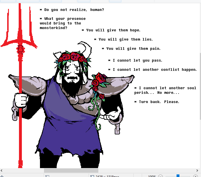 rejonathe's tweet photo. underswap asgore in mspaint

#utdr #undertale #undertaleau #underswap https://t.co/46LkfarXeR
