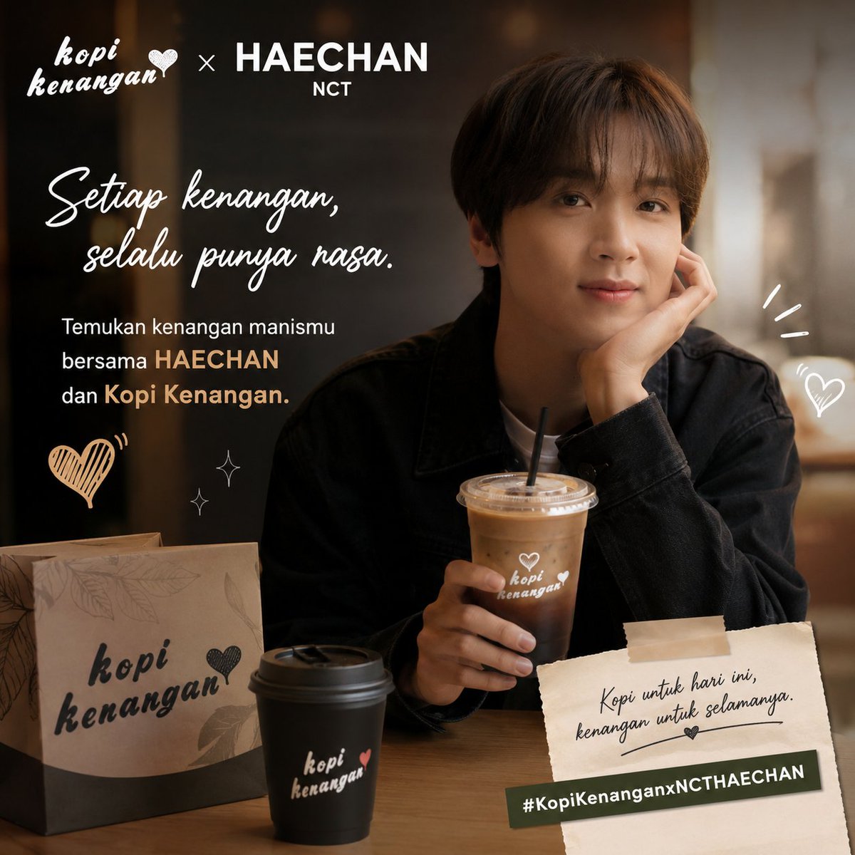 Ryuuitsuka's tweet photo. #KopiKenanganxNCTHAECHAN
Kopi boleh habis, tapi kenangan selalu punya cara untuk kembali. ☕💚
#KopiKenanganxNCTHAECHAN https://t.co/sBHKZgvNjJ