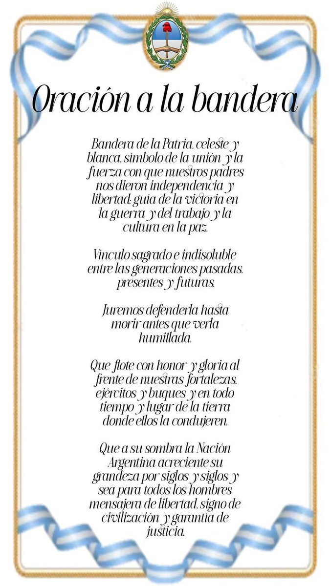 LiLi17172016's tweet photo. @Charln_4 Imagínense cuando se enteren qUE LE REZAMOS A LA BANDERA, SIMBOLO DE AMOR Y DE PAZ. SIGNO Y CIVILIZACIÓN Y GARANTIA DE JUSTICIA. https://t.co/HTZlZyae5L