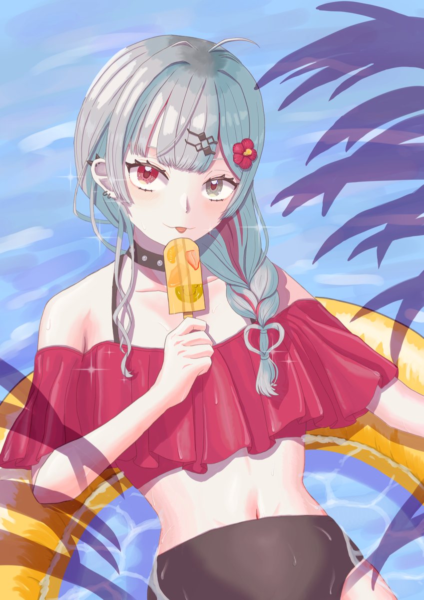 ohnuma_kai's tweet photo. 水着石神　#流石神絵師 https://t.co/tOYgWpCctV
