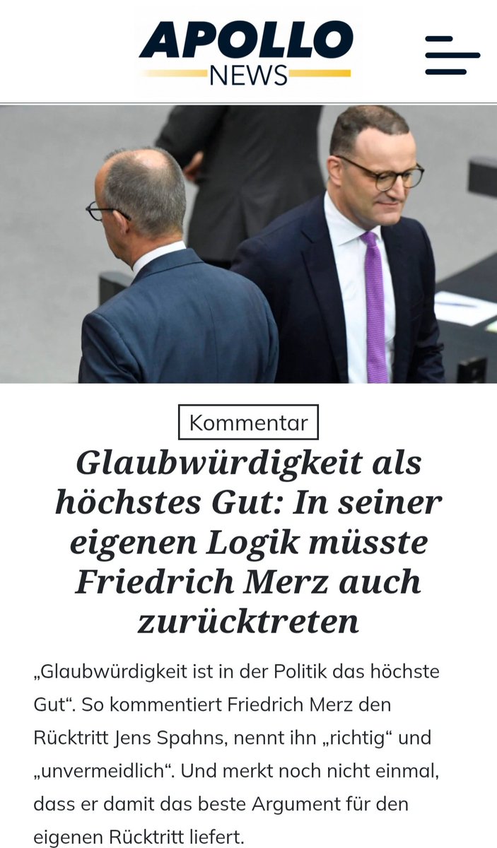 LilitThyra's tweet photo. Merz spricht von Glaubwürdigkeit!
Ich kann nicht mehr! 😂
Keiner lügt mehr und ist unglaubwürdiger als Friedrich Merz selbst! https://t.co/wmQhsfkUUz
