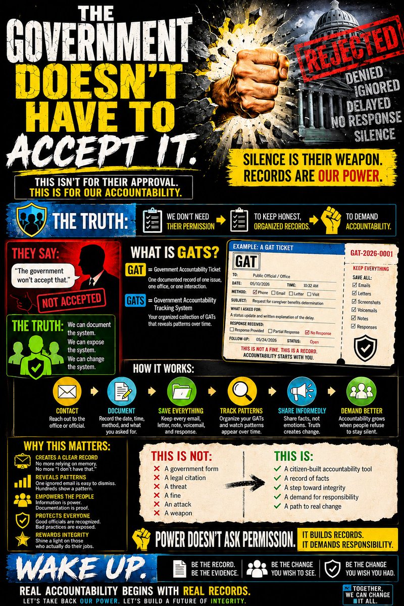 Cipherracket's tweet photo. Government Accountability Tracking System (GATS) 
#Government #Accountability #Tracking #System #GATS #WelcometotheCipherracket #Cipherracket 
https://t.co/CRVa7haGQQ via @YouTube @MeasuredExplo_ https://t.co/IXUfa4Ri3U