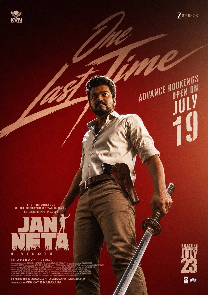 girishjohar's tweet photo. โค๏ธโ๐ฅ๐๐ฌ๐ฟ๐ฅ๐๏ธโค๏ธโ๐ฅ
#ThalapathyVijay โค๐
#JanaNayaganBookings #Vijay #Thalapathy #JananyakanSoldOut #JanaNayagan
@actorvijay @thedeol @KvnProductions @ZeeStudios_
#JanNeta23July #JanNeta
#BOTracking #BOTrends #AskGirish https://t.co/hOkLQa1UFU