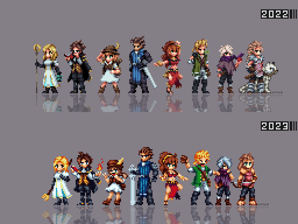 KingMaster_13's tweet photo. 2022 -> 2023 -> 2025 -> 2026
#pixelart #ドット絵 https://t.co/lTyU4cO0sP