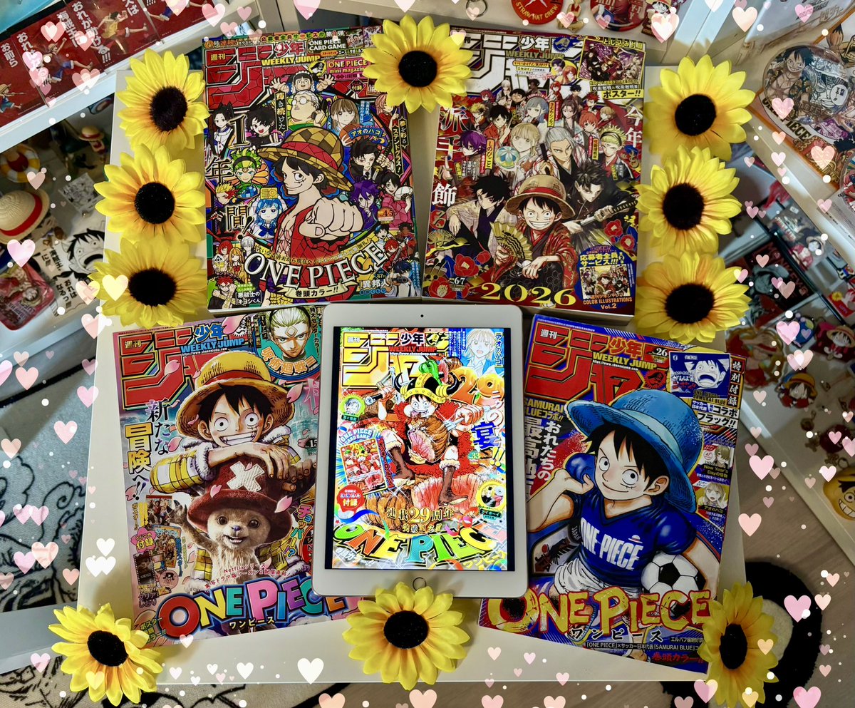 All Weekly Shonen Jump Issues with One Piece/Luffy from this year