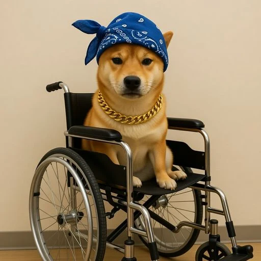 DevmanG2's tweet photo. All we need is a disabled dog runner  I thought of the perfect narra.. 

 Crip. a crip dawg in a wheelchair  

Sending all fees to disabled animals of course  

send crip. https://t.co/dNifUS7k1U