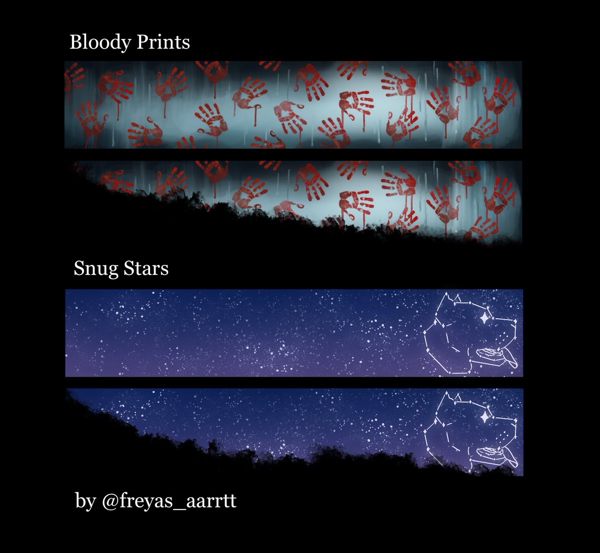 freyas_aarrtt's tweet photo. Couple ideas for banners 🐶 https://t.co/aux1sD3bG8