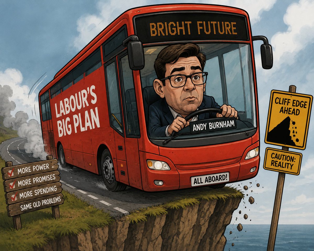 andyw8924's tweet photo. We've changed the bus driver but we're still headed for the cliff edge... https://t.co/jTKOG5OjP1