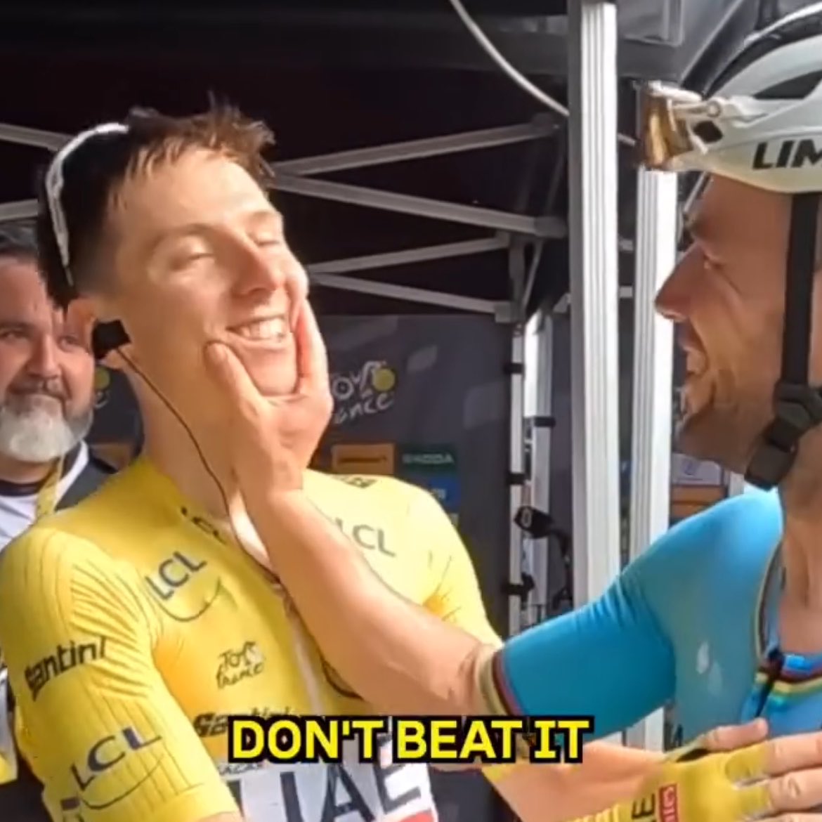 robyn_emz's tweet photo. the increasing probability of tadej pogačar breaking mark cavendish’s tour de france stage win record before retirement https://t.co/Gy238xVAwb