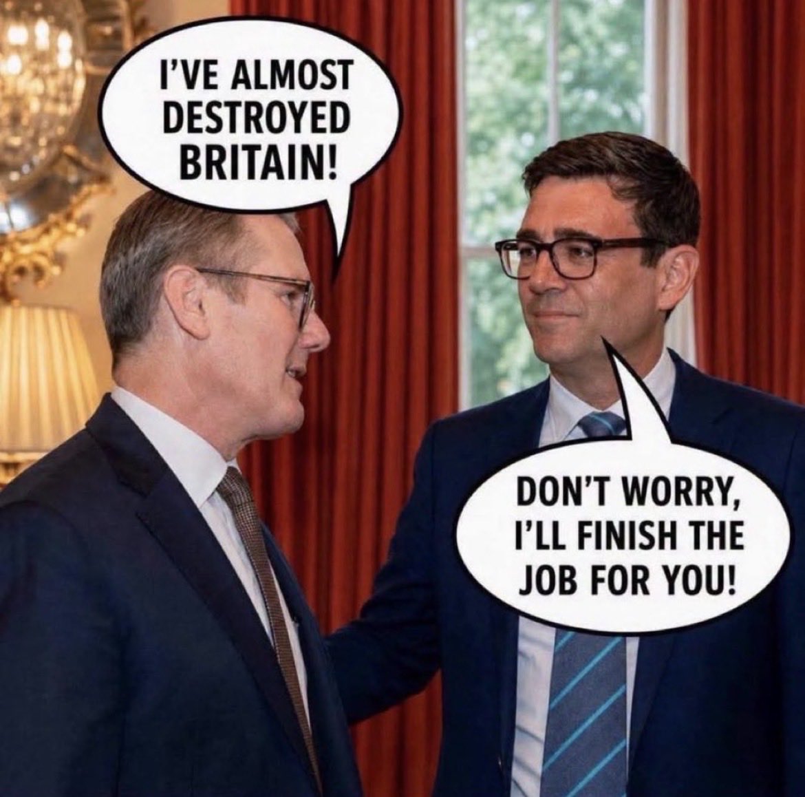 subster121's tweet photo. @LucyTCWife Unfortunately that’s not the end; we have Comissar Burnhams misrule to look forward to 😬😵‍💫🤡 https://t.co/I6ByDlV3Jp