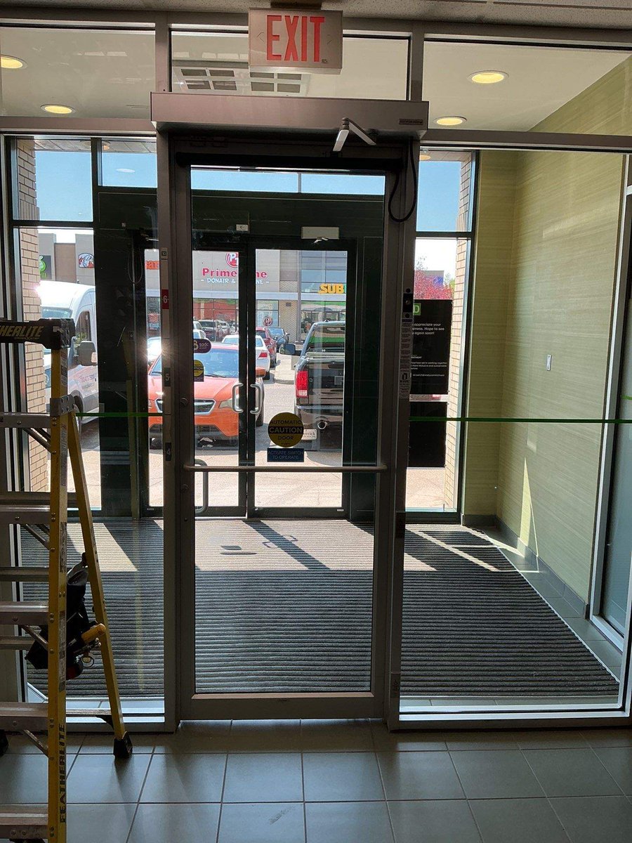 SHARCDoors's tweet photo. A few of the doors our team worked on this week: new automatic swing door installations, service and repairs, plus troubleshooting between automatic sliding doors and access control systems.

A small look at the variety of work our team handles. #yeg https://t.co/EZCGVTxcEo