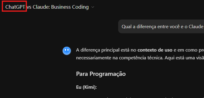 _DevBruno's tweet photo. Ué....
O Kimi é um proxy do ChatGPT???? https://t.co/leztDxiFTv