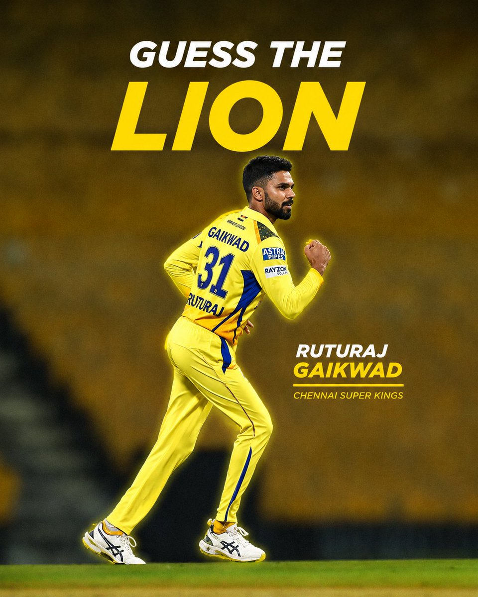 IM_HSD's tweet photo. @ChennaiIPL That flawless running posture and athletic build could only belong to one man—our Captain, Ruturaj Gaikwad! https://t.co/0DCtRchgYt