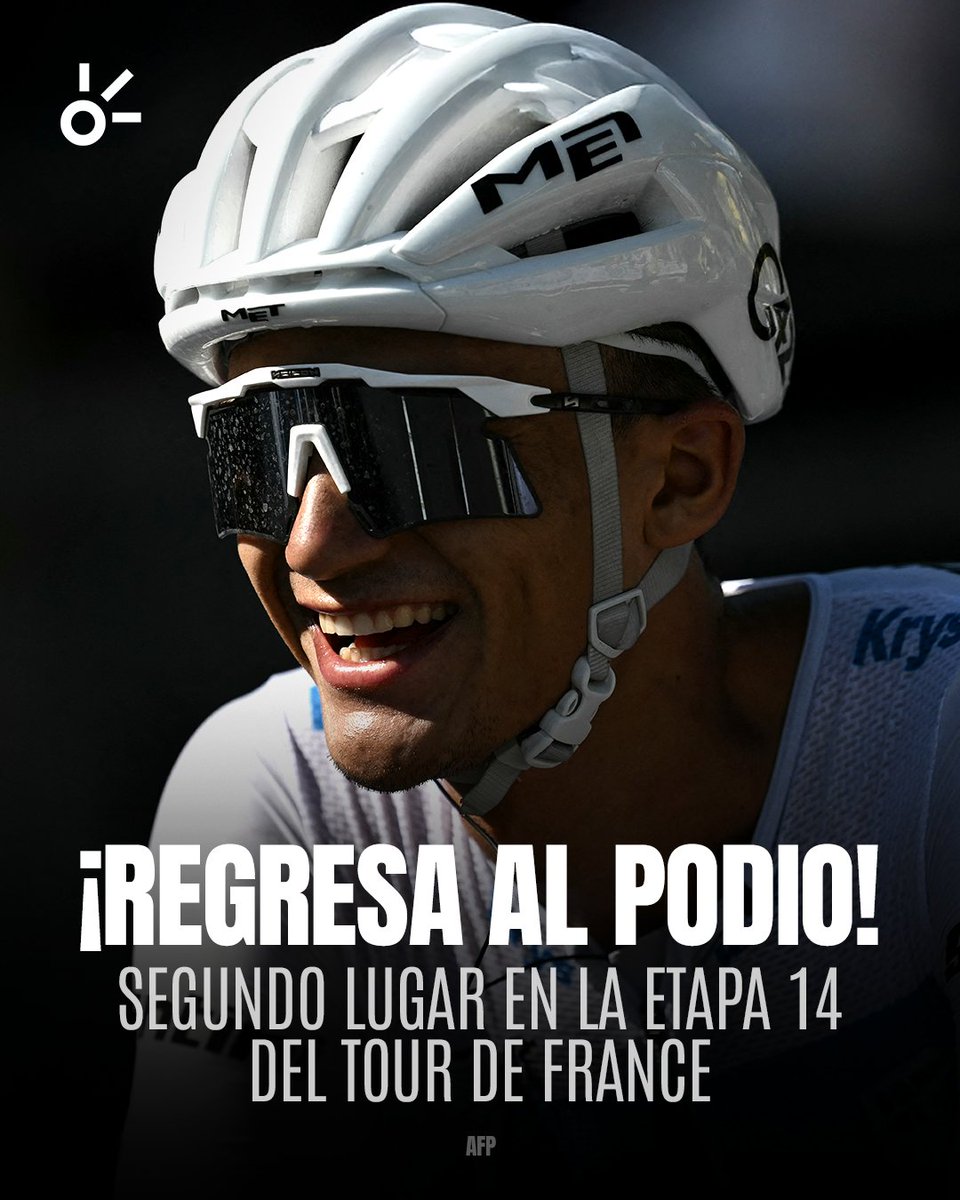 ClaroSports's tweet photo. 🇲🇽 ¡ISAAC DEL TORO VUELVE AL PODIO DEL TOUR! 🚴‍♂️🔥

El mexicano firmó una espectacular actuación en la etapa 14 y se quedó con el segundo lugar tras un intenso cierre, superando en el sprint a Paul Seixas y Jonas Vingegaard. https://t.co/2vvaG8SC56